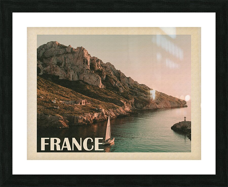 France Picture Frame print