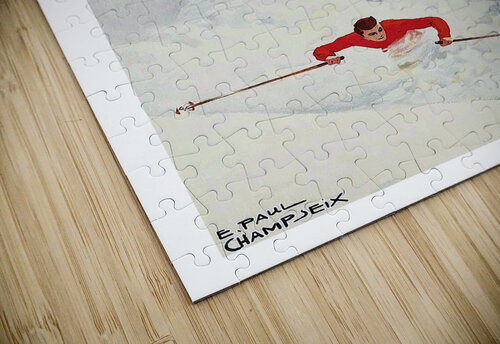 Skiing in the Mountains vintagesupreme puzzle