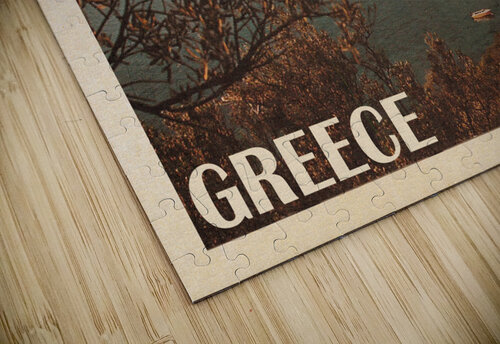 Greece Corfu Aerial View vintagesupreme puzzle