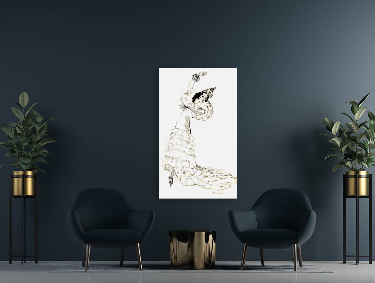 Flamenco Girl Reproduction