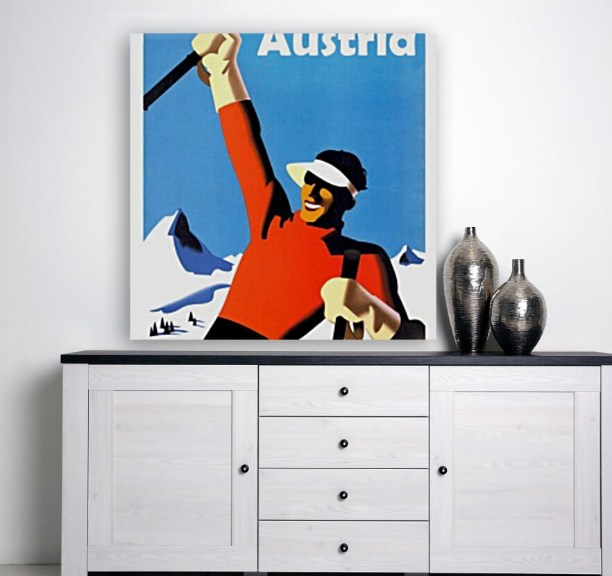 Skier from Austria Reproduction