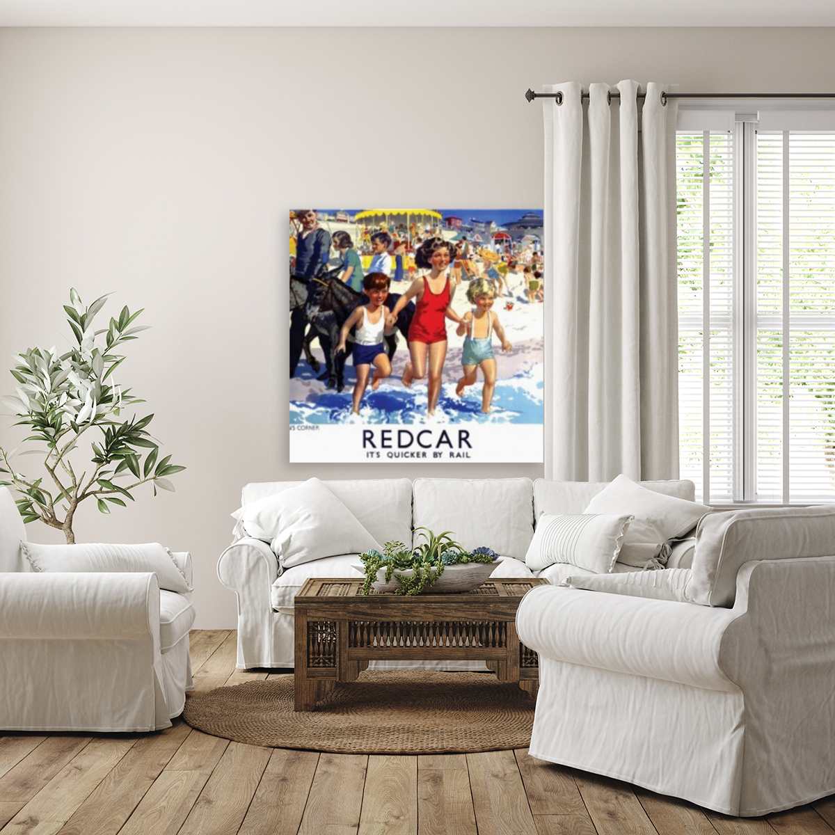Redcar Beach Reproduction