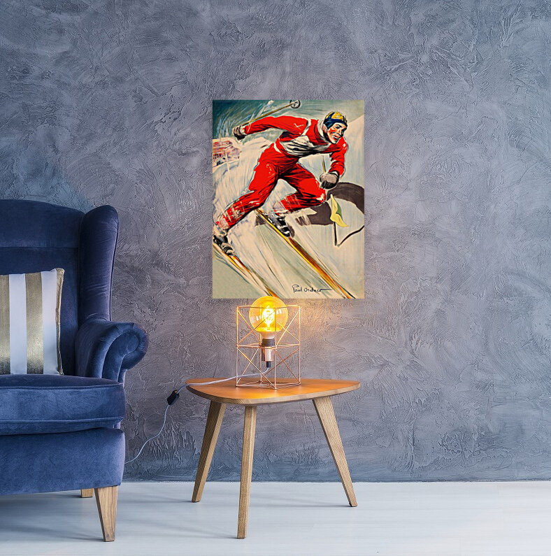 Winter ski Reproduction