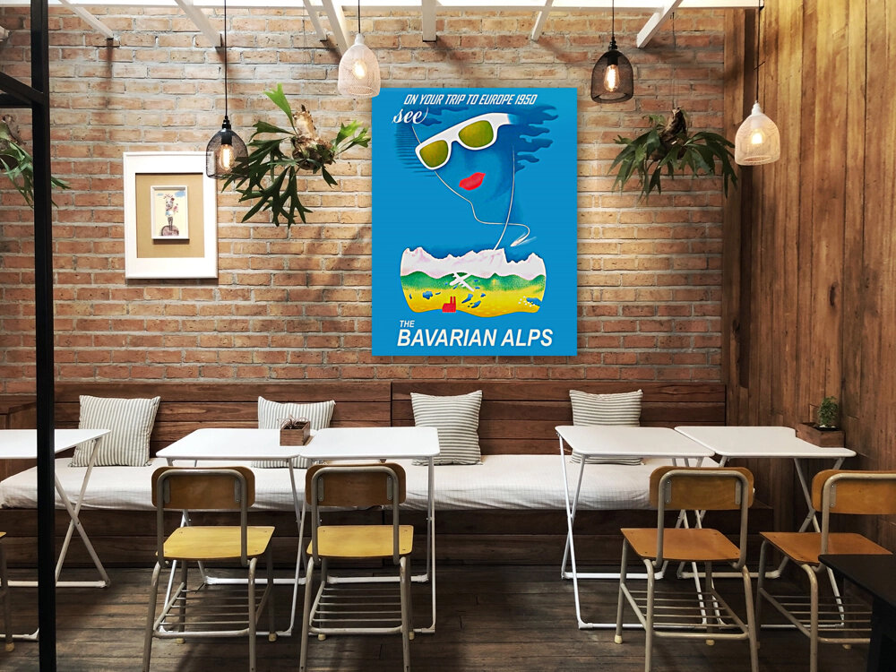 Bavarian Alps Reproduction