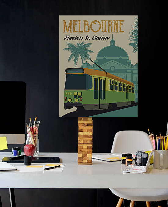 Melbourne Flinders st Station by vintagesupreme