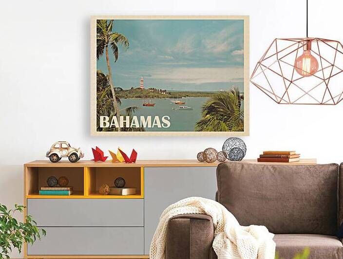 Bahamas Harbor Travel Poster by vintagesupreme