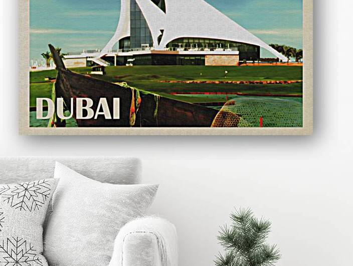 Dubai travel poster by vintagesupreme