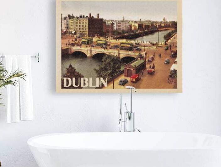 Dublin OConner Bridge Travel Poster by vintagesupreme