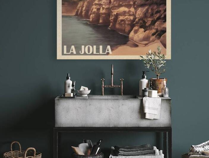 La Jolla California Travel Poster by vintagesupreme