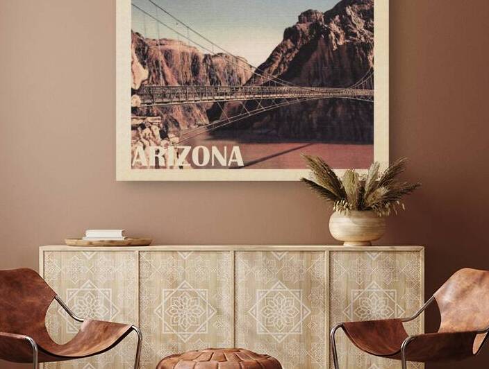 Arizona Suspension Bridge Grand Canyon by vintagesupreme