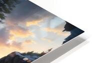 Sunrise Over Cottage HD Metal print