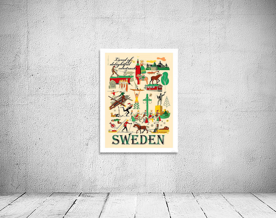 Sweden Collage Wall Preview