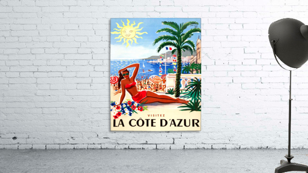Sunbathing on French Riviera Wall Preview