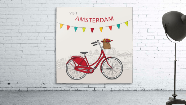 Amsterdam Bicycle Wall Preview