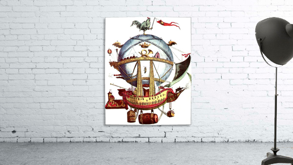 Steampunk Flying Machine Wall Preview