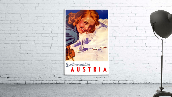 Skiing in Austria Wall Preview
