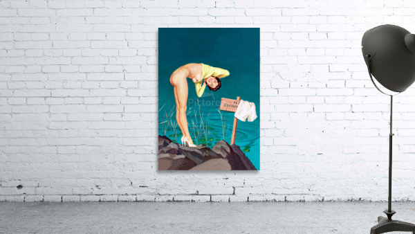 Pretty Swimmer Wall Preview