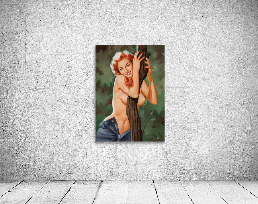 Girl with Tree Wall Preview