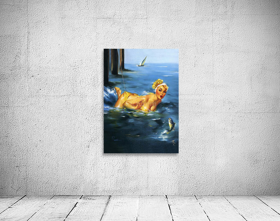 Swimmer on Hook Wall Preview