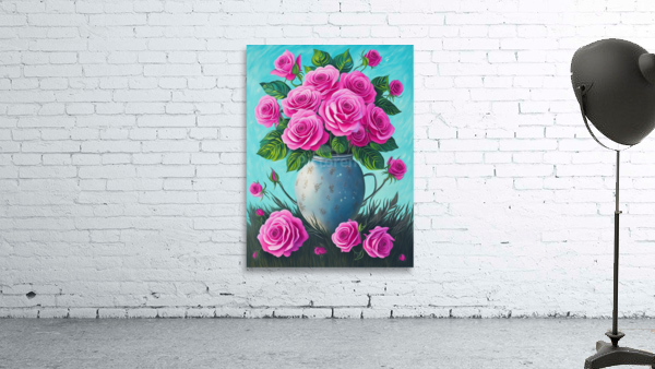 Pink Roses Wall Preview