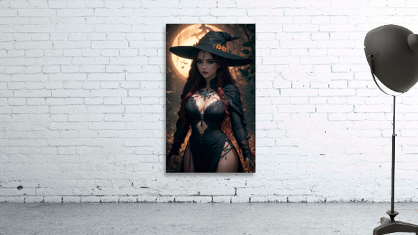 Beautiful Young Witch Wall Preview
