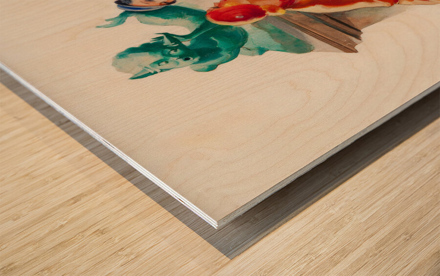 A Conversation in the Park Wood print