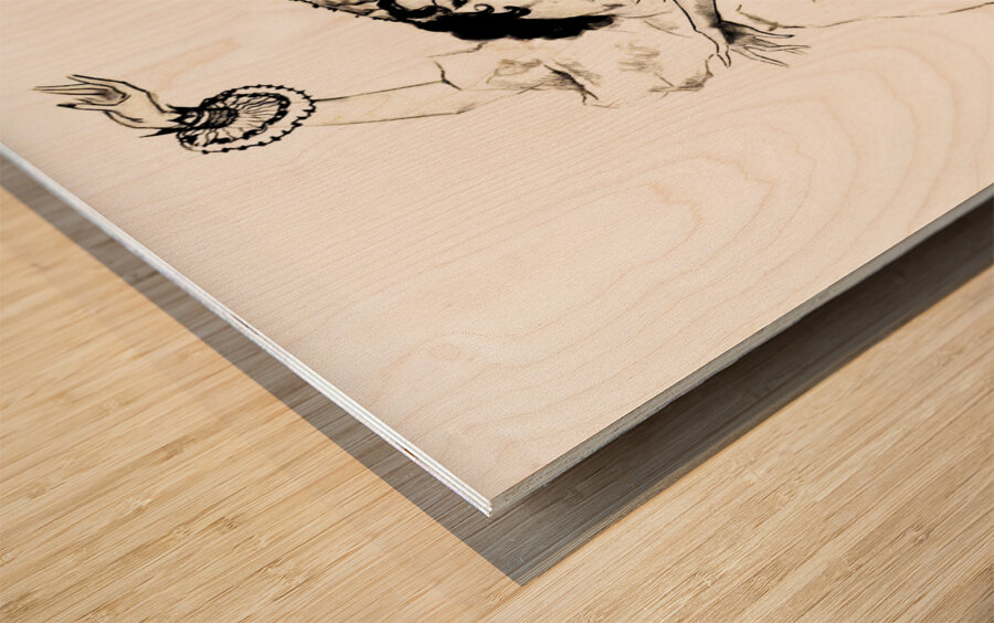 Flamenco Girl Wood print