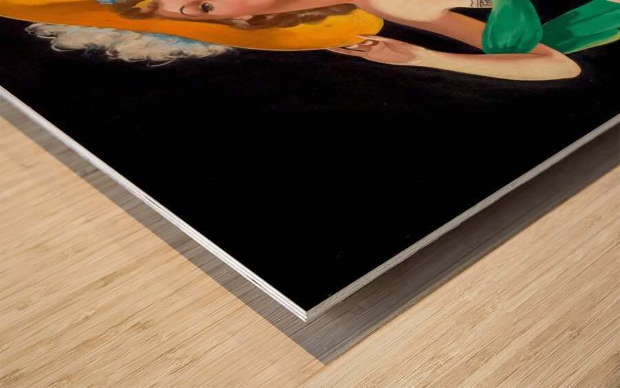 High Heel Beauties Wood print