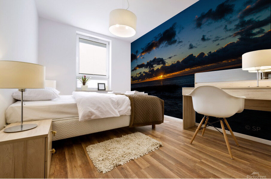 North Shore Sunset Mural print