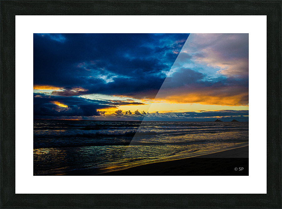 Rowing Clouds Oahu Picture Frame print
