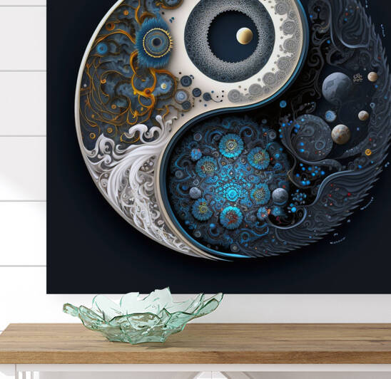 Transformation and flow between Yin and Yang.  by Mert Kosovaeri