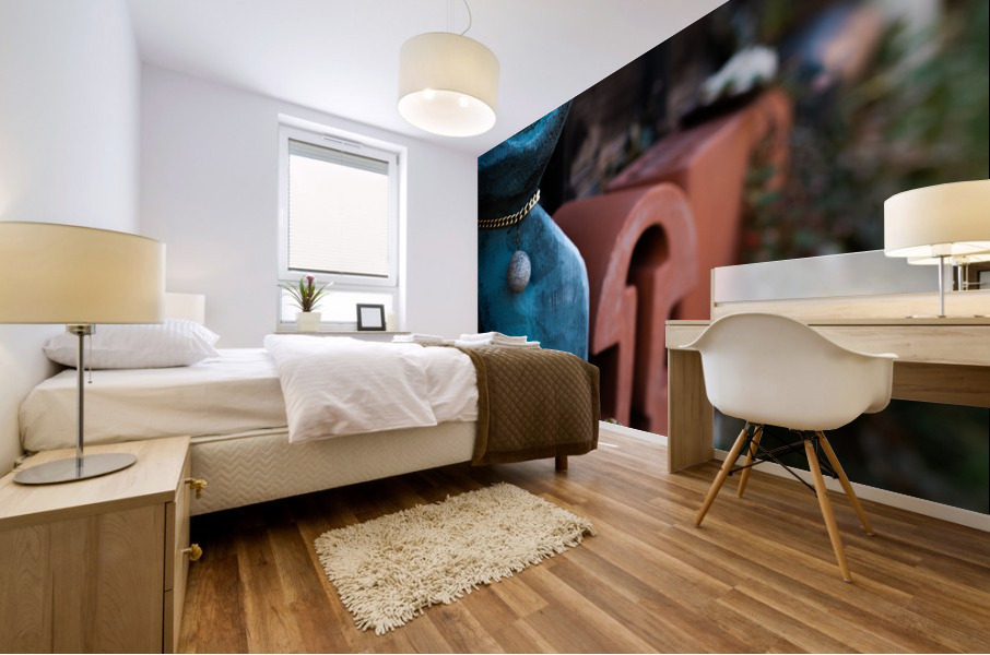 Welcoming Cat Mural print