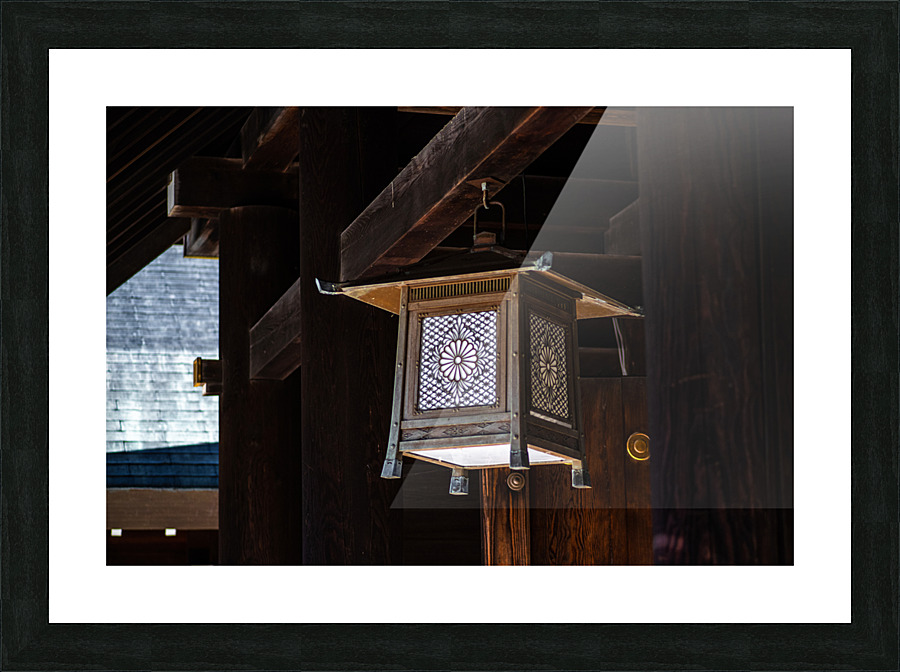 Jingu Lantern Picture Frame print