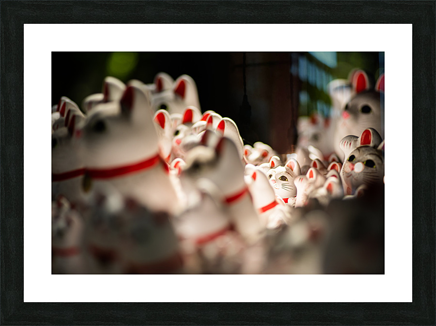 Maneki Neko Picture Frame print