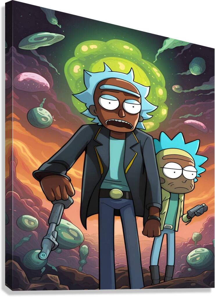 rick and morty Canvas Print