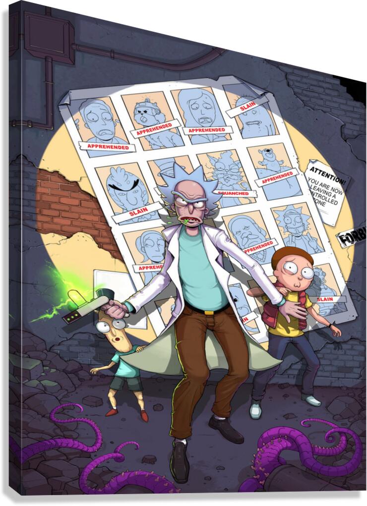 rick and morty Canvas Print