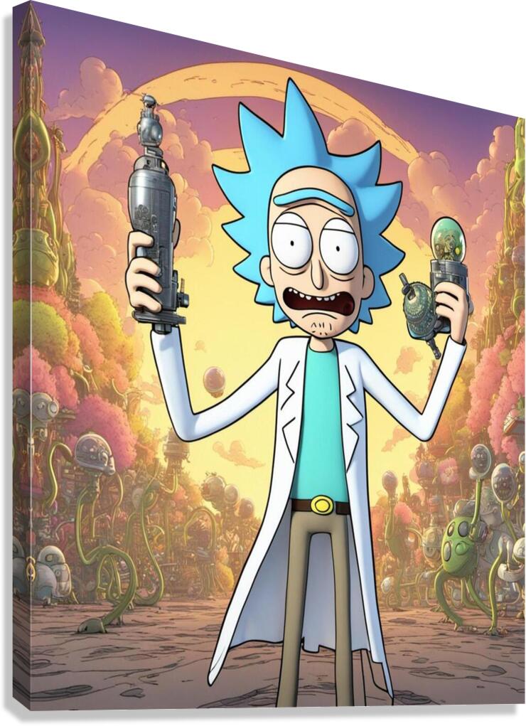 rick and morty Canvas Print