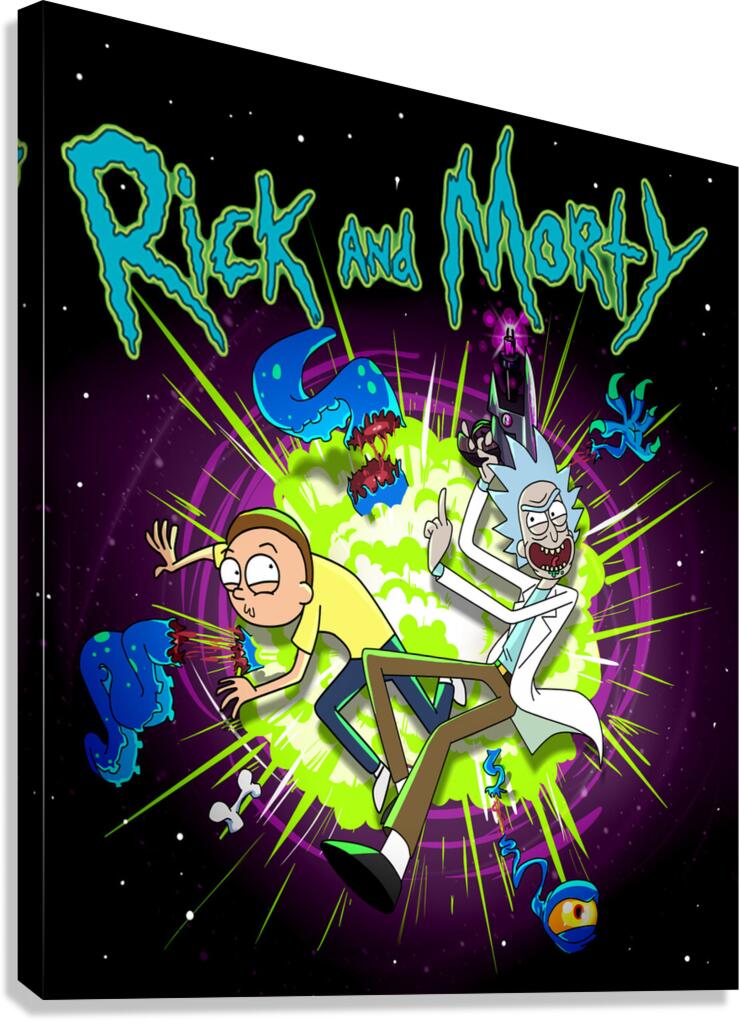 rick and morty Canvas Print
