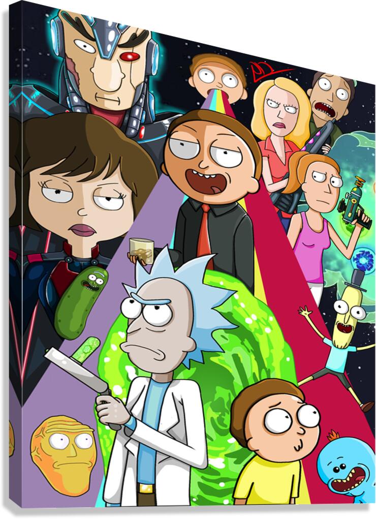 rick and morty Canvas Print