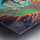 rick and morty Metal print