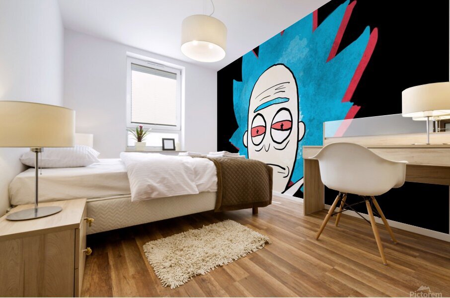 rick and morty Mural print