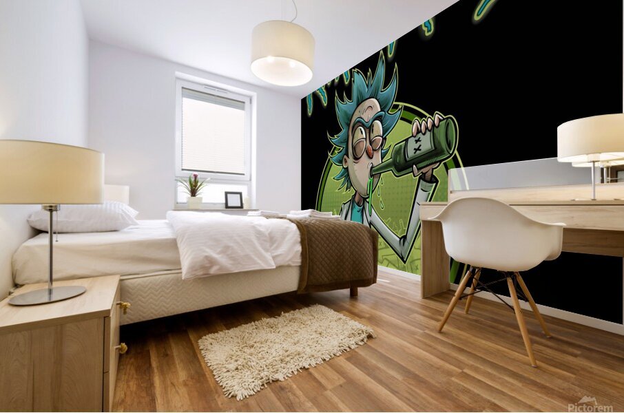 rick and morty Mural print
