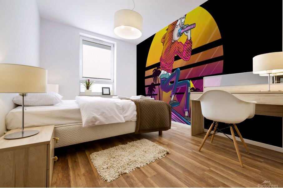 rick and morty Mural print