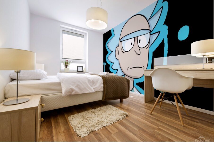 rick and morty Mural print
