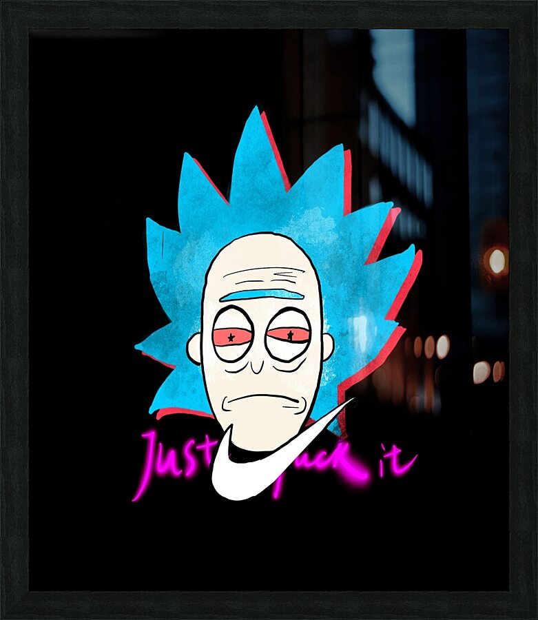 rick and morty Picture Frame print