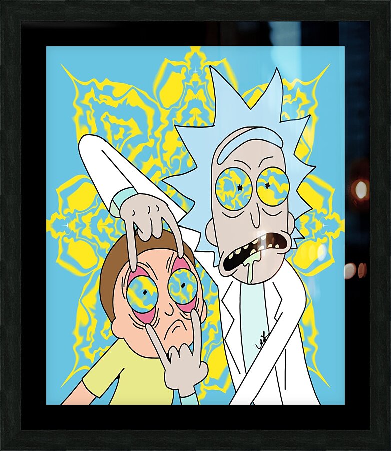 rick and morty Picture Frame print