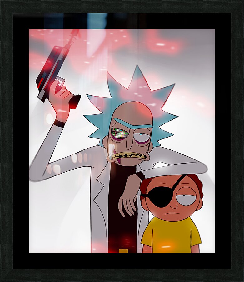 rick and morty Picture Frame print