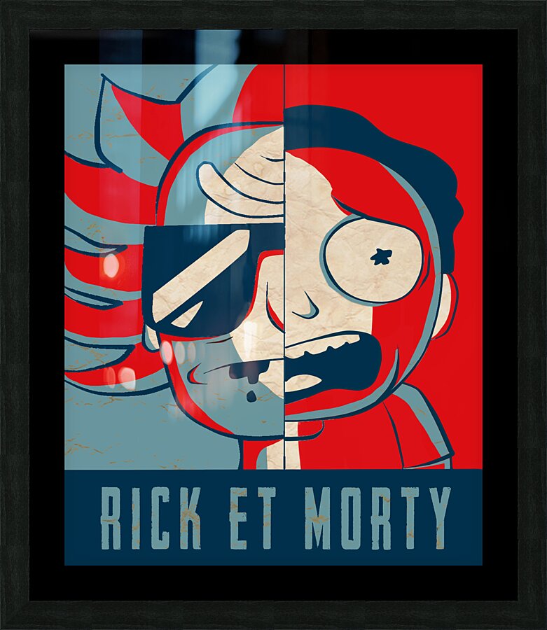 rick and morty Picture Frame print
