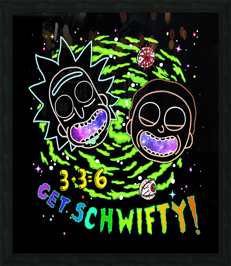 rick and morty Picture Frame print