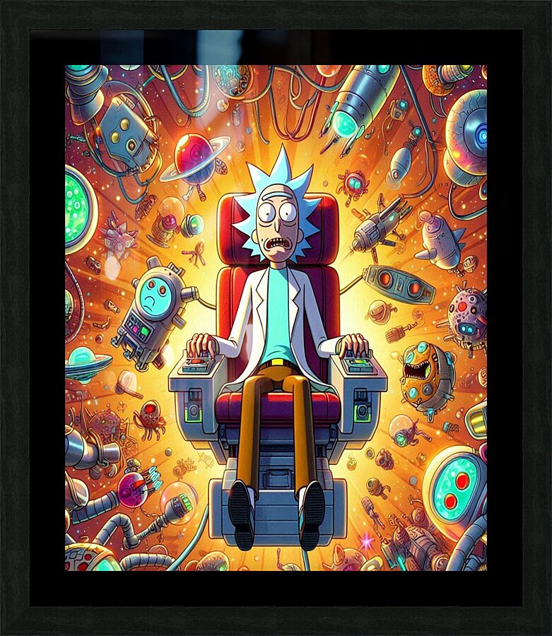 rick and morty Picture Frame print